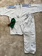Adidas judopak maat 140/150 – wit, goede staat, Maat XS of kleiner, Ophalen of Verzenden, Zo goed als nieuw, Judo