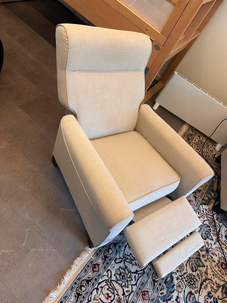 IKEA MUREN relaxfauteuil – goede staat, Huis en Inrichting, Fauteuils, Zo goed als nieuw, Stof, 75 tot 100 cm, Minder dan 75 cm