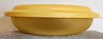 Tupperware; bord met deksel / dubbelbord ~ geel, Huis en Inrichting, Ophalen of Verzenden, Geel, Overige typen