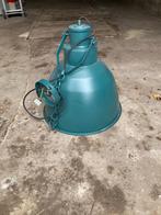Industriele lamp groen, Huis en Inrichting, Lampen | Hanglampen, Ophalen, Gebruikt, Metaal, Minder dan 50 cm