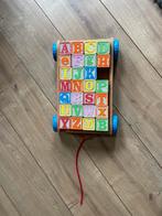 Houten letter kar, Kinderen en Baby's, Speelgoed | Houten speelgoed, Ophalen of Verzenden, Zo goed als nieuw, Overige typen
