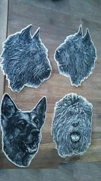 Herder honden hond vintage logo stickers sticker dieren, Ophalen of Verzenden, Zo goed als nieuw, Dier en Natuur