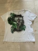 Marccain: leuke top met groene print maat 36 (N2), Verzenden, Wit, Korte mouw, Maat 36 (S)