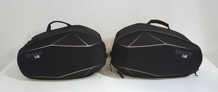 Motor Zijtassen - SHAD E48 (Incl. Regenhoezen), Motoren, Accessoires | Koffers en Tassen, Zo goed als nieuw, Ophalen of Verzenden