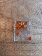 Ronde carneool cabochons, Verzamelen, Mineralen en Fossielen, Ophalen of Verzenden