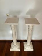 2 Houten Pilaren - Elegant Model - 27x27x100 cm, Huis en Inrichting, Woonaccessoires | Zuilen en Pilaren, Ophalen, Gebruikt