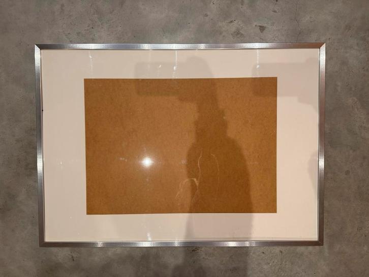 Ikea Ribba Fotolijst 100x70cm - Zilver, Huis en Inrichting, Woonaccessoires | Lijsten, Zo goed als nieuw, 75 cm of meer, 75 tot 100 cm