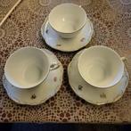 3 x theekoppen met schotel., Huis en Inrichting, Keuken | Servies, Ophalen of Verzenden, Porselein, Overige stijlen, Kop(pen) en/of Schotel(s)