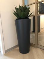 Elho Pure Straight Round 40 High, Kunststof, Rond, Tuin, Zo goed als nieuw