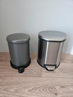 Pedaalemmer Prullenbak 2 Stuks, Met pedaal, Ophalen of Verzenden, Zo goed als nieuw, Minder dan 10 liter