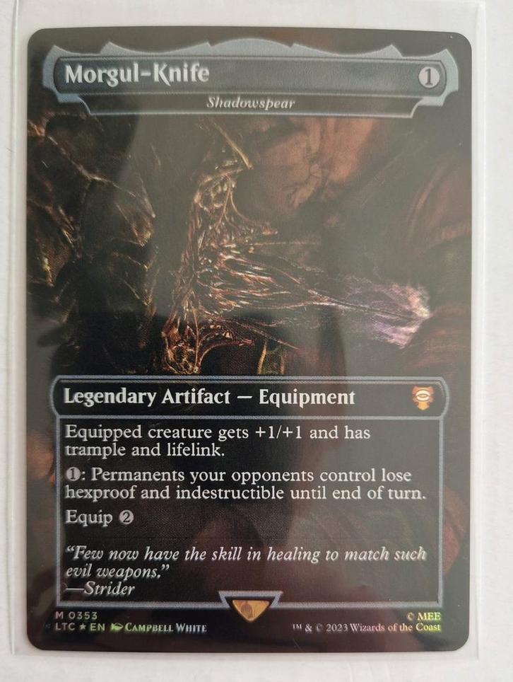 Packfresh: MTG Morgul-Knife Foil (ltc), Hobby en Vrije tijd, Verzamelkaartspellen | Magic the Gathering, Nieuw, Foil, Ophalen of Verzenden
