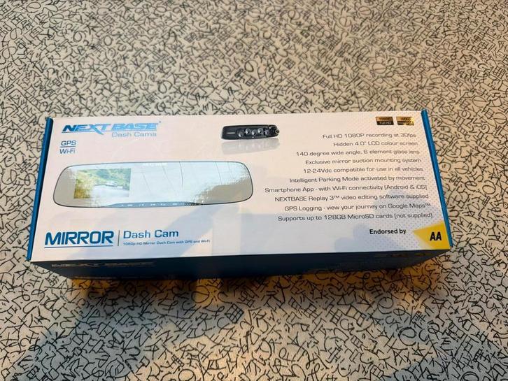 Nextbase Spiegel Dashcam, Auto diversen, Dashcams, Zo goed als nieuw, Ophalen of Verzenden