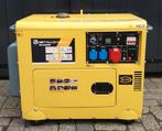 Stroomgenerator diesel motor 5.0 kW 230V en 380V, Ophalen, Zo goed als nieuw