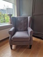 Stoffen Fauteuil, Huis en Inrichting, Fauteuils, Hout, Klassiek, 75 tot 100 cm, Ophalen of Verzenden