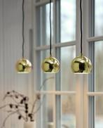 Mooie messing hanglamp van Made (Austin), Ophalen, Zo goed als nieuw, Made, hanglamp, messing, lamp, eettafel, goud, gouden, bollen