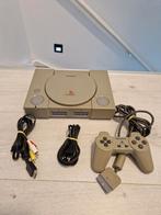 PS1 set met originele controller en toebehoren, Ophalen of Verzenden, Zo goed als nieuw, Met 1 controller