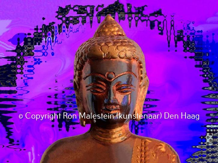 Gratis Ebook (kunst) - Boeddha modern spiritueel schilderij, Huis en Inrichting, Woonaccessoires | Schilderijen, Tekeningen en Foto's