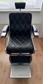 Barberstoel - zo goed als nieuw - zwart, Huis en Inrichting, Stoelen, Ophalen, Barber, Zwart, Leer