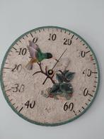 Decoratieve buitenthermometer in de vorm van een klok, Ophalen of Verzenden, Zo goed als nieuw, Buitenthermometer