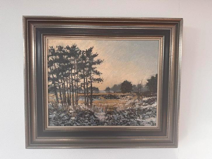 Toon vd Broek - Olieverfschilderij Leenderheide II, Heeze, Antiek en Kunst, Kunst | Schilderijen | Klassiek, Ophalen