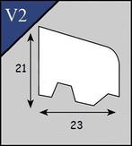 Hardhouten glaslatten V2 (21x23), 2x3,67m; Prijs is per stuk, Ophalen, Nieuw, Gevelraam of Ruit, Minder dan 80 cm