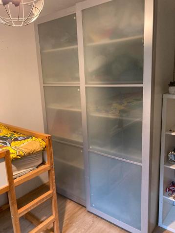 Ikea pax kast, glazen deuren - afbeelding 3
