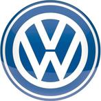 VW Logo.   Metalen wandbord in reliëf Ø 35 cm., Ophalen of Verzenden, Nieuw, Reclamebord