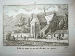 148 / Delfshaven de  Kerk   Kopergravure 18e Eeuw, Antiek en Kunst, Ophalen of Verzenden