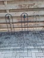 3gietijzeren hekjes, Tuin en Terras, Ophalen, Zo goed als nieuw, IJzer, Sierhekwerk