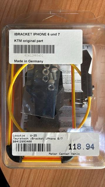 Nieuwe Touratech Ibracket voor I-phone 6 en 7. beschikbaar voor biedingen