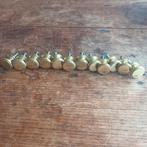Koperen/Messing Kastdeur Knopjes, Gebruikt, Wandhaken, Ophalen of Verzenden, Minder dan 100 cm