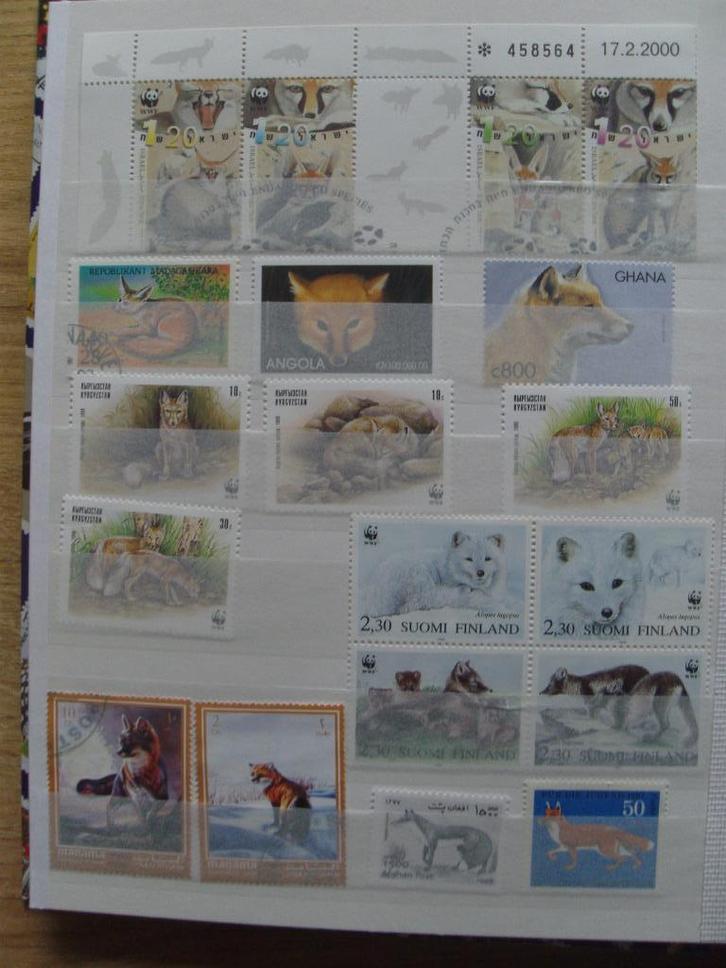 Postzegels vos vossen, Postzegels en Munten, Postzegels | Nederland, Gestempeld, Ophalen of Verzenden