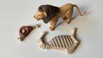Playmobil leeuw met botten vlees safari zoo dierentuin, Ophalen, Zo goed als nieuw