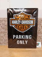 metalen 3d bord harley davidson 30x40 cm, licentie, Ophalen of Verzenden, Nieuw, Reclamebord