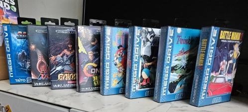 8 Sega Mega Drive repro spellen, Spelcomputers en Games, Games | Sega, Zo goed als nieuw, Mega Drive, Overige genres, 1 speler