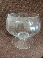 glazen fruitschaal op voet, Huis en Inrichting, Woonaccessoires | Schalen en Manden, Schaal, Rond, Ophalen of Verzenden, Glas