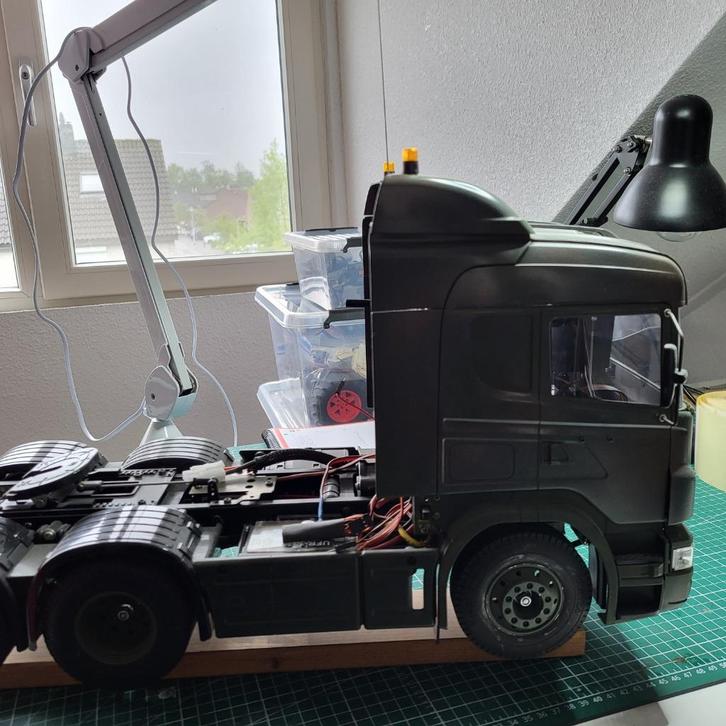 Tamiya Scania R620, Hobby en Vrije tijd, Modelbouw | Auto's en Voertuigen, Gebruikt, Truck, Groter dan 1:32, Tamiya, Ophalen