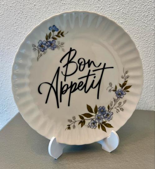 Sierbord Bon Appetit, Huis en Inrichting, Woonaccessoires | Tekstborden en Spreuken, Zo goed als nieuw, Ophalen of Verzenden