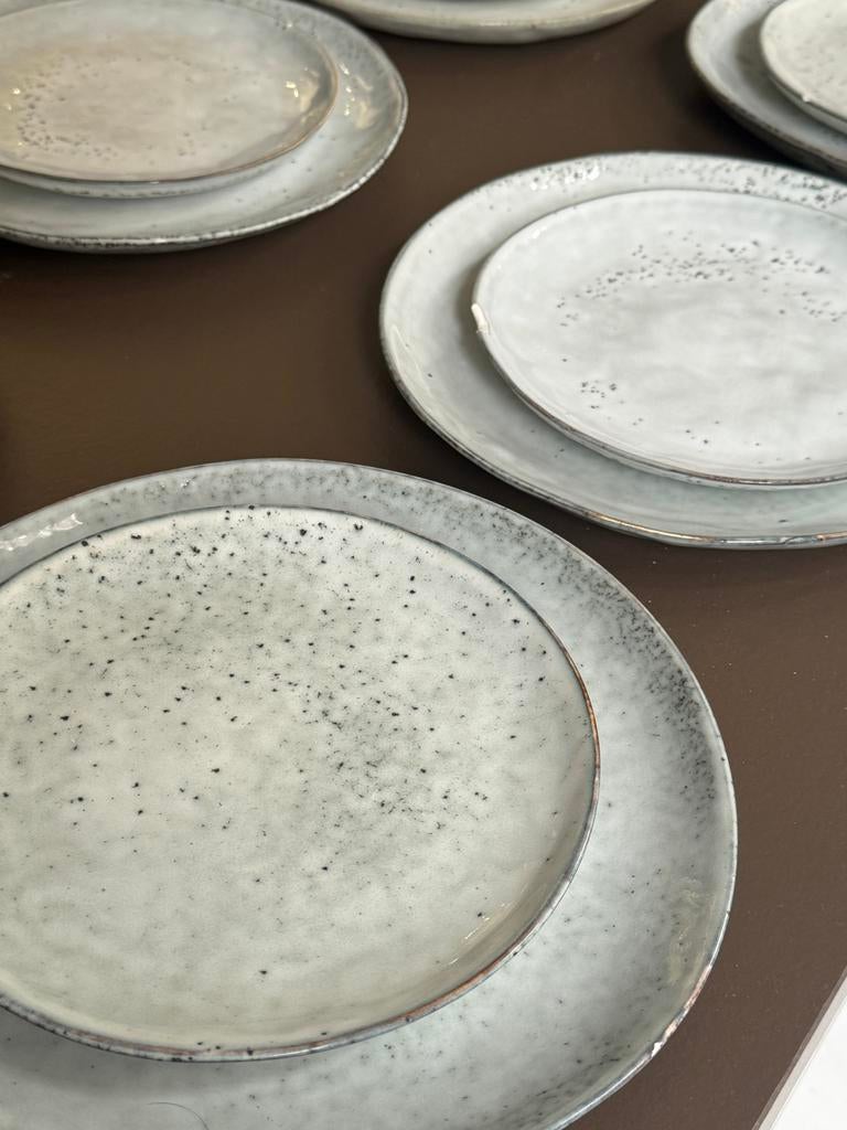 House Doctor Rustic Borden Set - 12 Delig, Ophalen, Gebruikt, Keramiek, Bord(en)