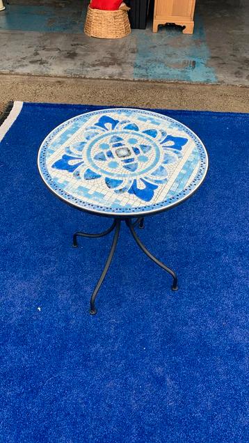 Balkon tafel terras mozaïek keramiek Ø 61x71 cm beschikbaar voor biedingen