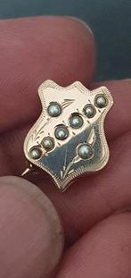Gouden antieke broche 14k, Ophalen of Verzenden