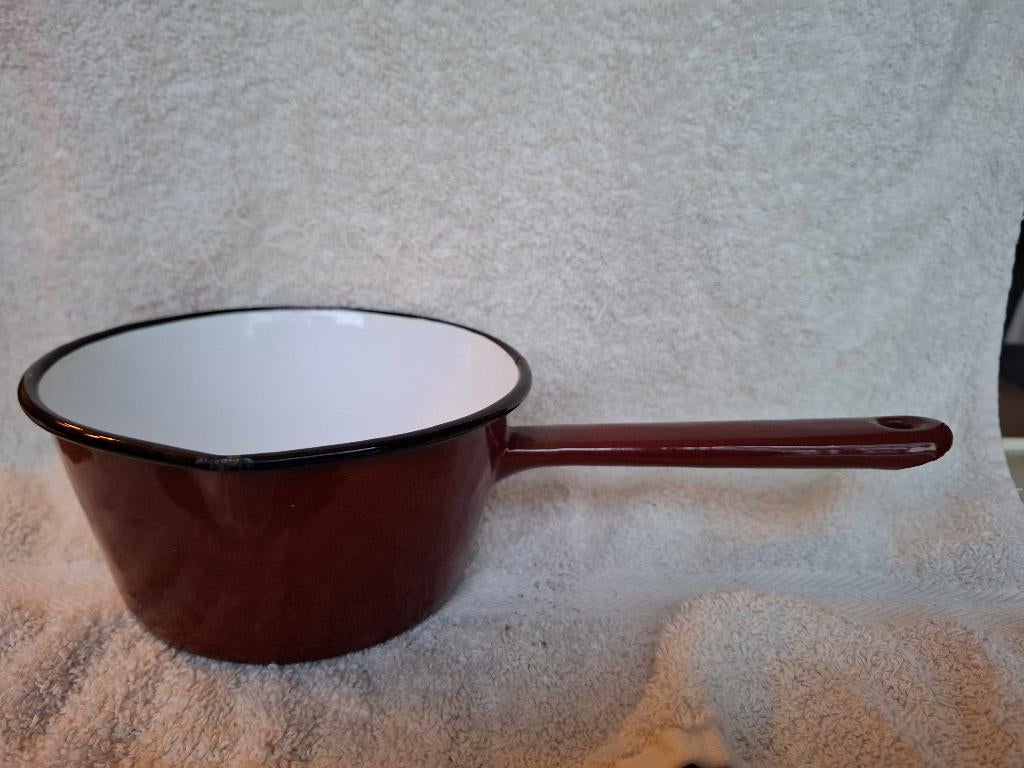 Emaille steelpan, Ophalen of Verzenden, Zo goed als nieuw