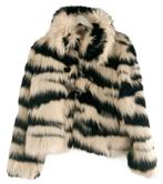 Desigual Short Eco Fur Coat, Beige, Maat 42/44 (L), Nieuw, Ophalen of Verzenden