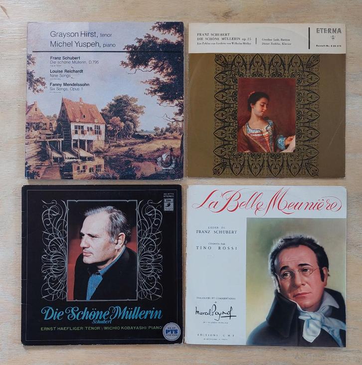 schone mullerin 26 uitvoeringen op vinyl, Cd's en Dvd's, Vinyl | Klassiek, Gebruikt, Romantiek, Vocaal, 12 inch, Ophalen of Verzenden