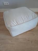 Riviera Maison Poef Kussen Beige Creme 60x60x30cm, Huis en Inrichting, Banken | Voetenbanken en Poefen, Ophalen, Stof, 50 tot 75 cm