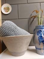 Grote zware landelijke pot grijs, Steen, Overige kleuren, -, -