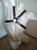 Leren borstharnas, Kleding | Heren, Ophalen of Verzenden, Zo goed als nieuw, Zwart, W33 - W34 (confectie 48/50)