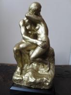 mooi zwaar beeldje van de kus 17 cm uit massief kunststof, Antiek en Kunst, Ophalen of Verzenden