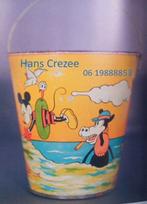 zoek oud vintage Disney Mickey Mouse strand emmer blik 1930, Ophalen of Verzenden