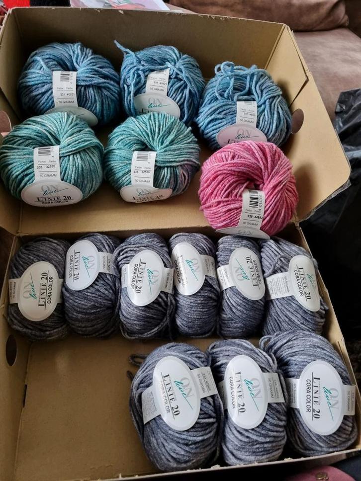 15 bollen Linie 20 Cora Color wol, Hobby en Vrije tijd, Breien en Haken, Nieuw, Breien of Haken, Wol of Garen, Ophalen of Verzenden